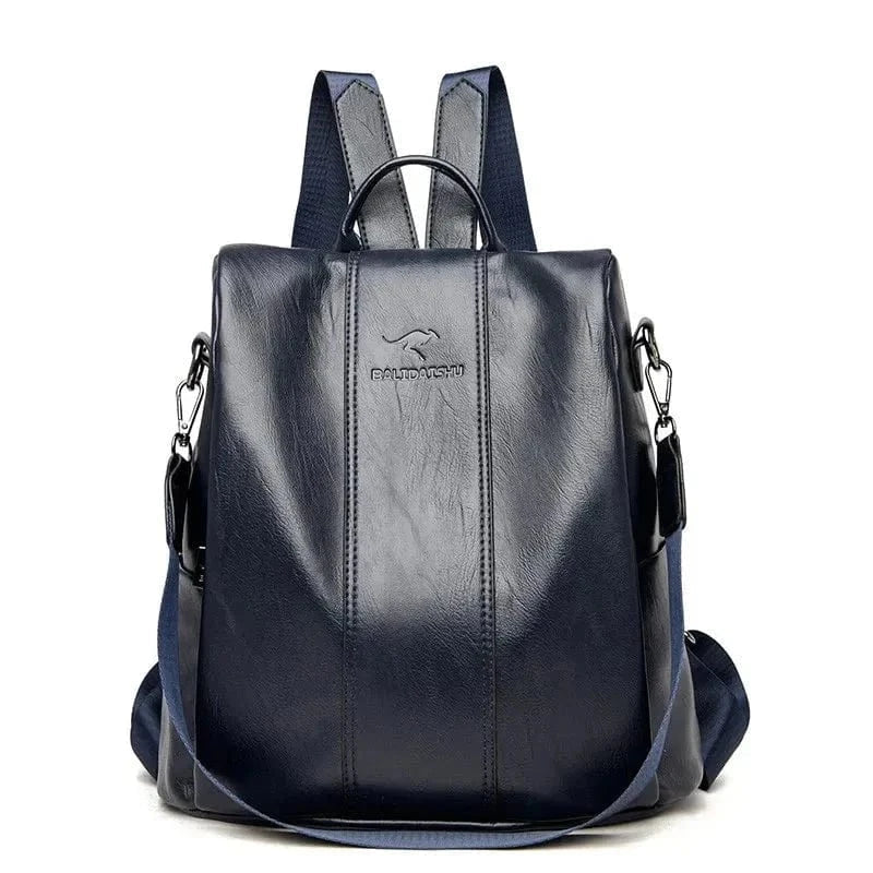 Mochila de couro PU durável e segura