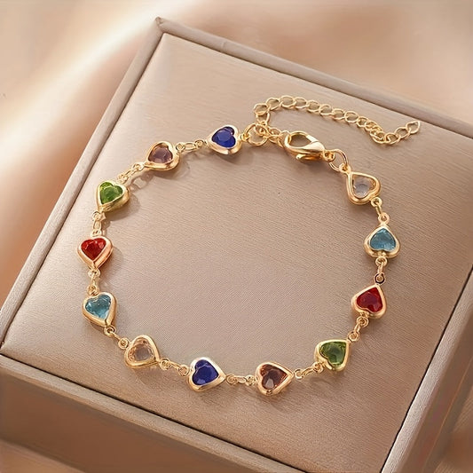 Pulseira Única em Forma de Coração