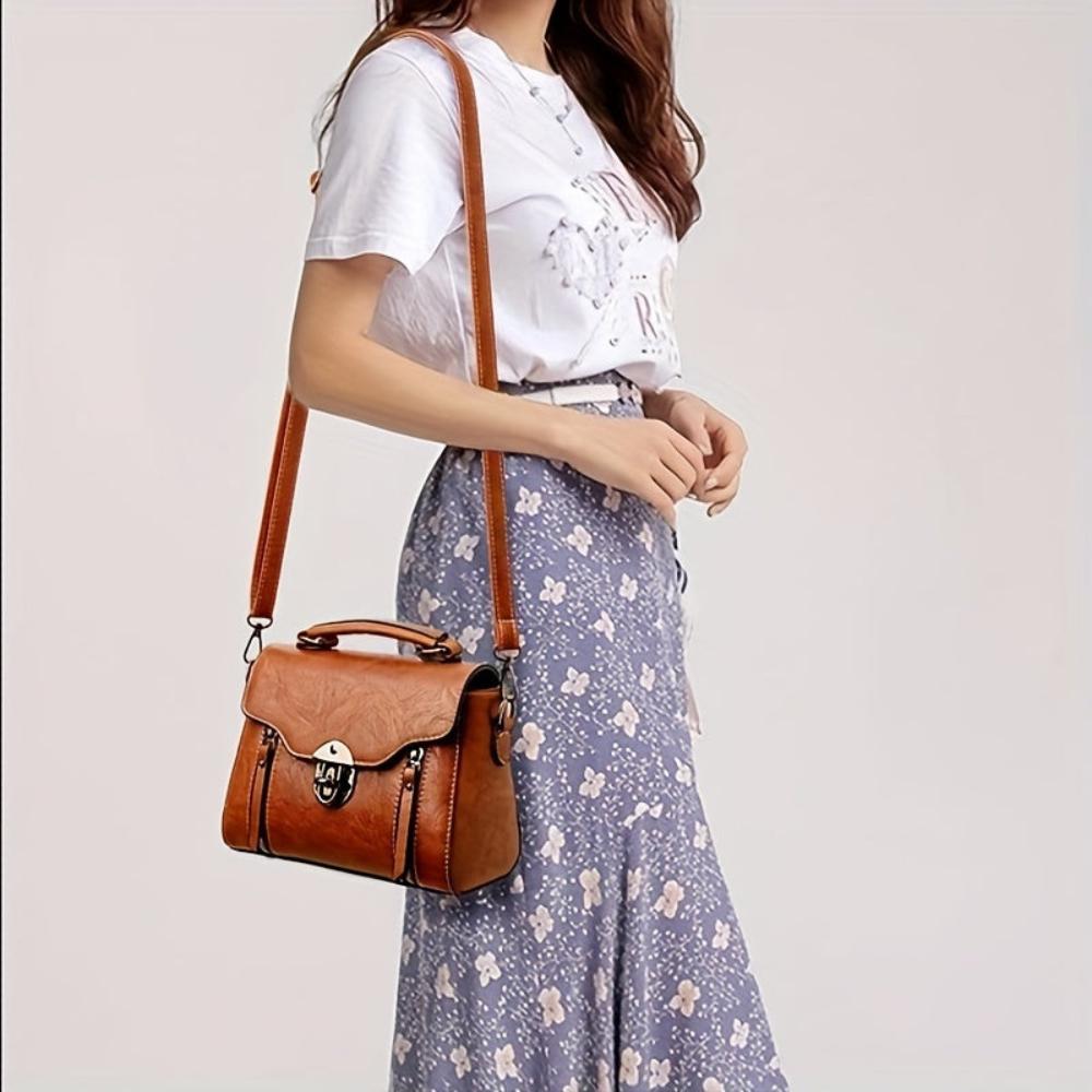 Zoe - Bolsa de Ombro de Couro Elegância Atemporal