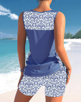 Sylvia | Tankini com Estampa Geométrica
