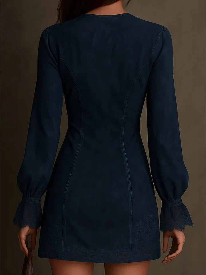 Debbie | Vestido Mini em Suede