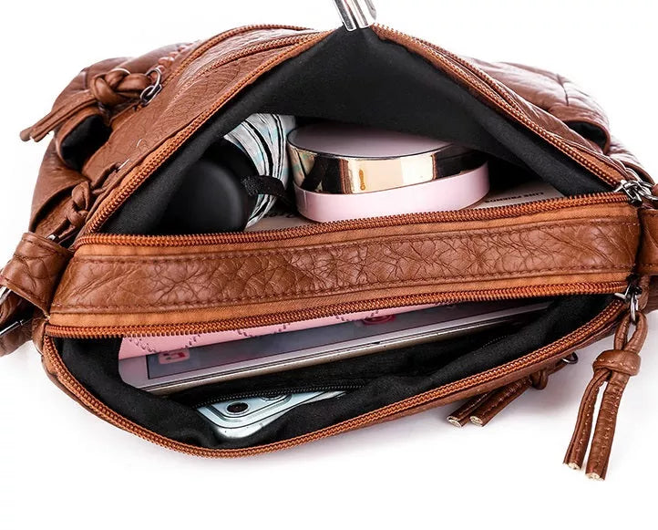 Ellen - Bolsa de Couro Clássica Harmony