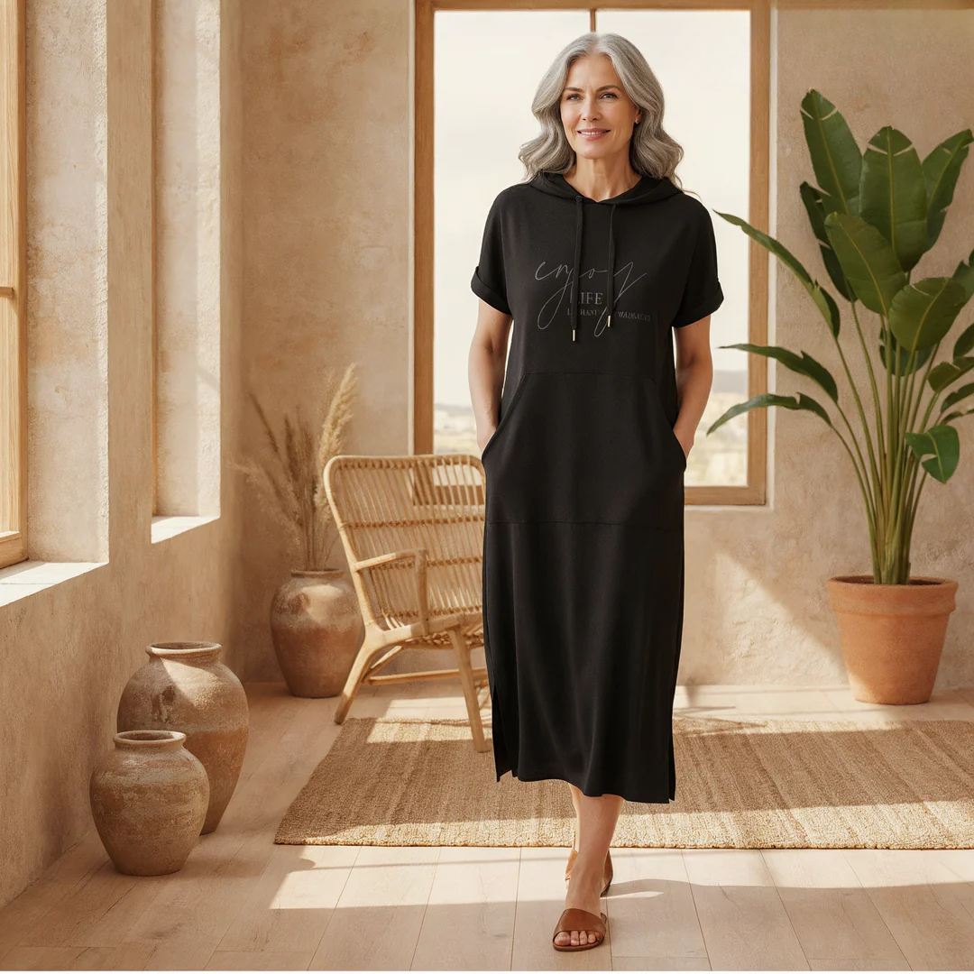 Bridget - Vestido Moletom Casual