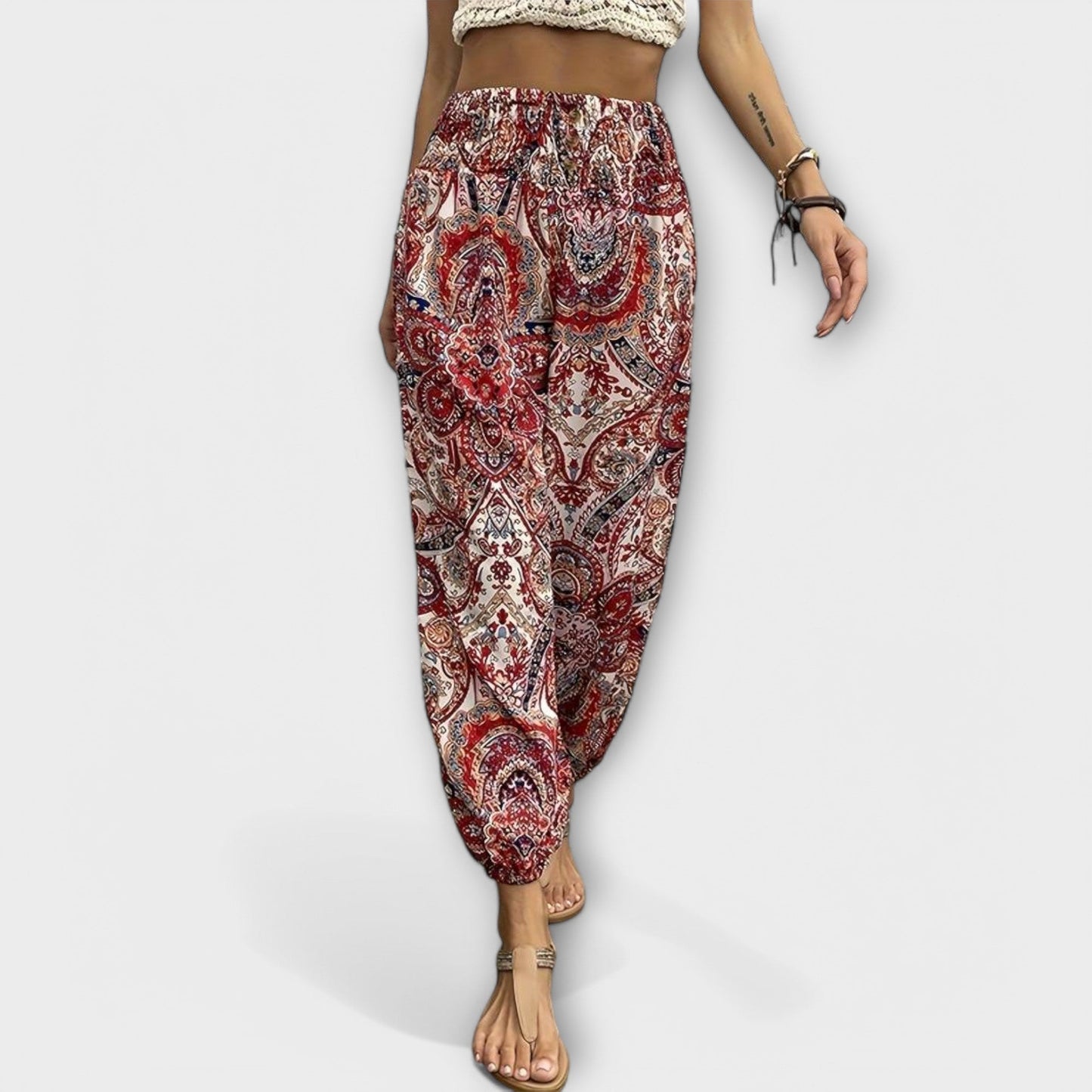Scarlett - Calça com gráfico étnico