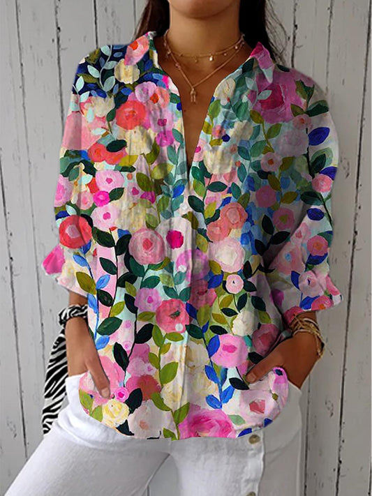 Blusa Anaiah™ Bloom de Tecido Canvas