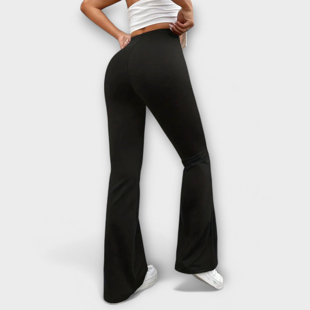 Serena - Calça larga com perna flare