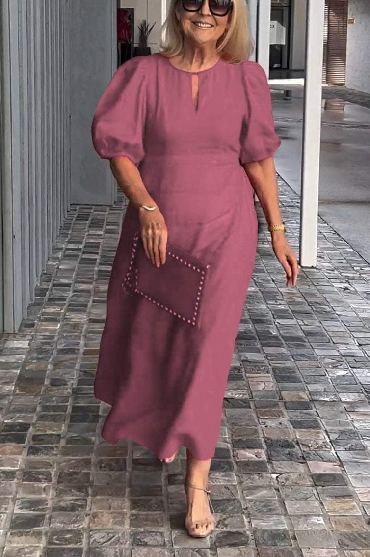 Juliana - Vestido Elegante com Mangas Bufantes