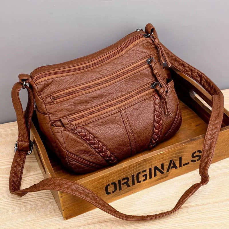 Ellen - Bolsa de Couro Clássica Harmony