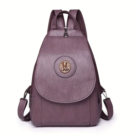 Mochila Retro de Denim Ajustável da Mira