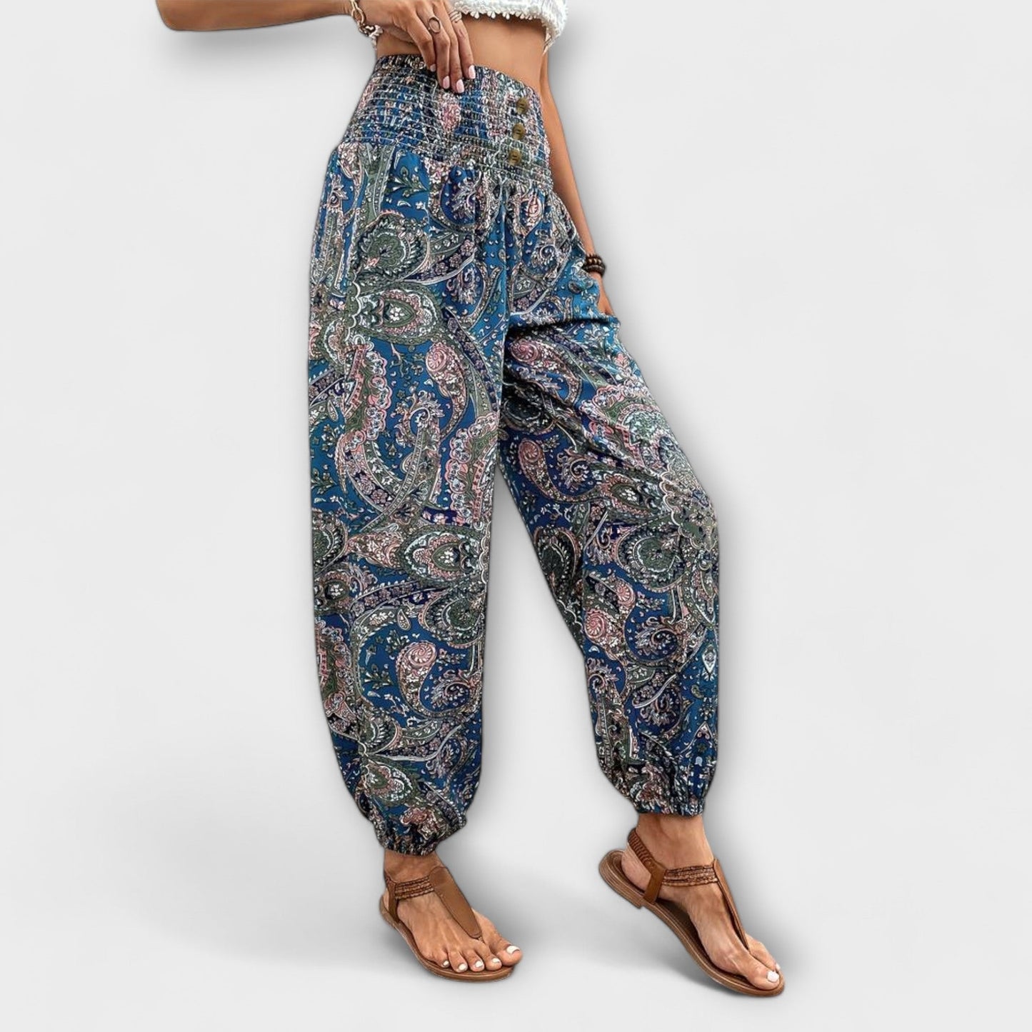 Scarlett - Calça com gráfico étnico