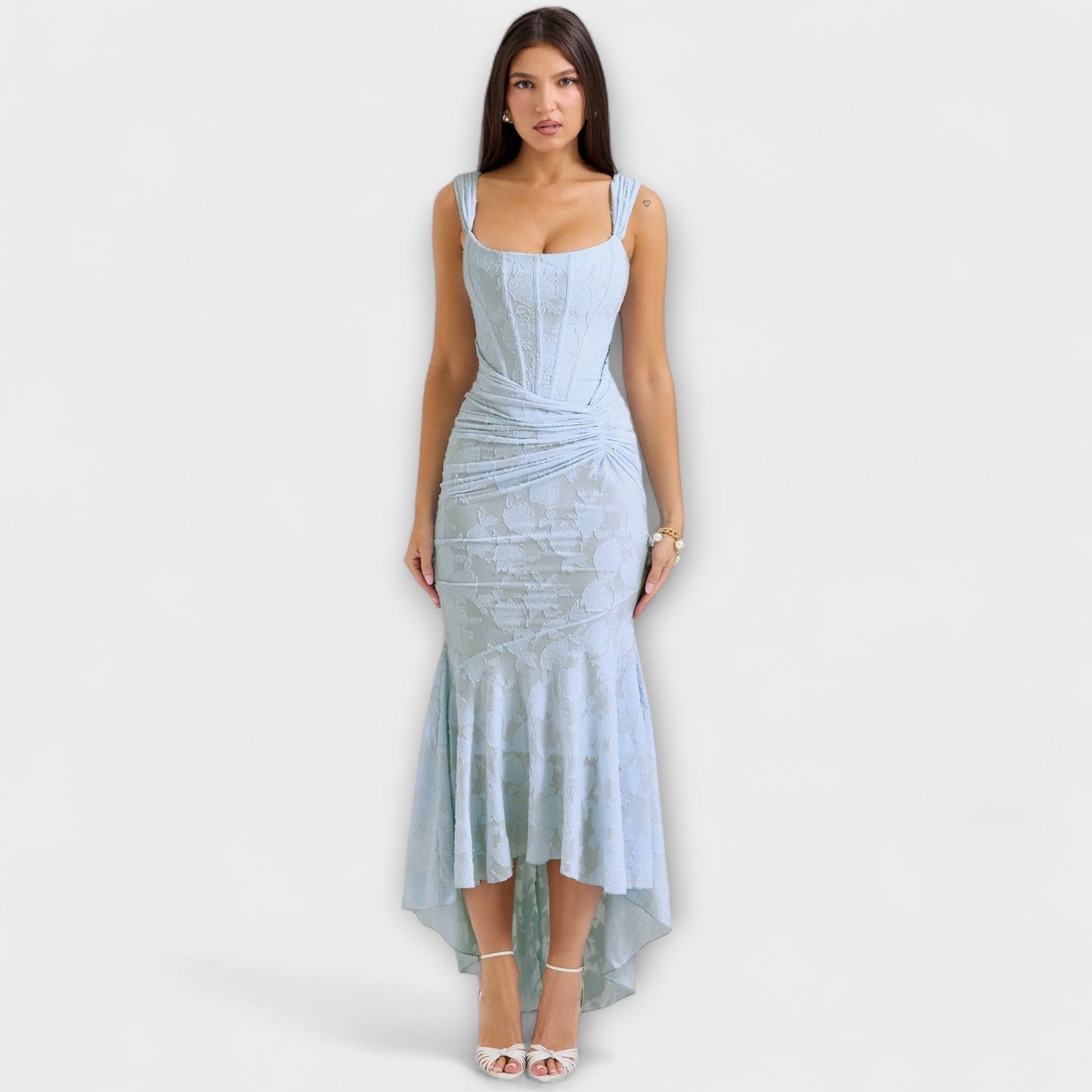 Renske - Vestido Longo com Corset Elegante e Refinado