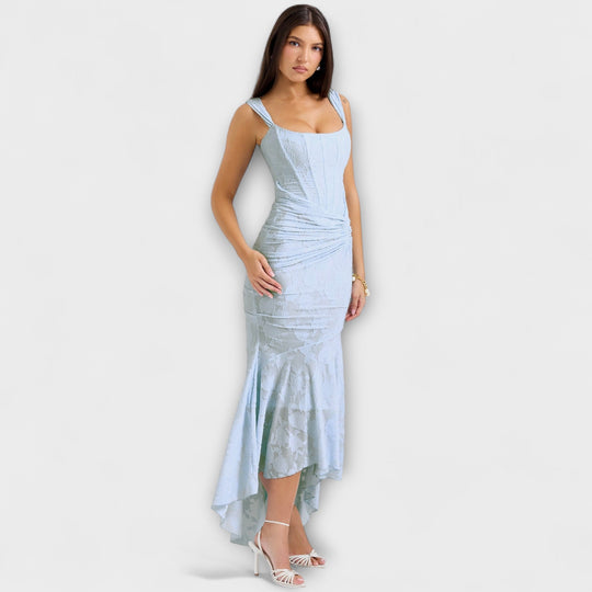 Renske - Vestido Longo com Corset Elegante e Refinado