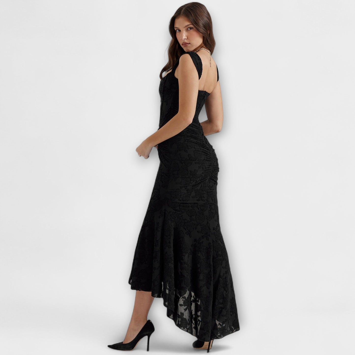 Renske - Vestido Longo com Corset Elegante e Refinado