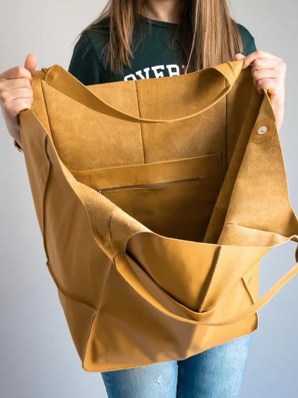 Ruth - Bolsa Tote de Couro Atemporal