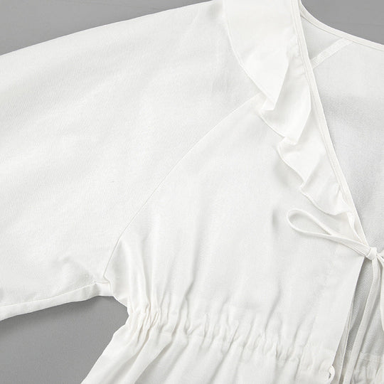 Alexandra - Conjunto de Top com Laço Frontal e Shorts
