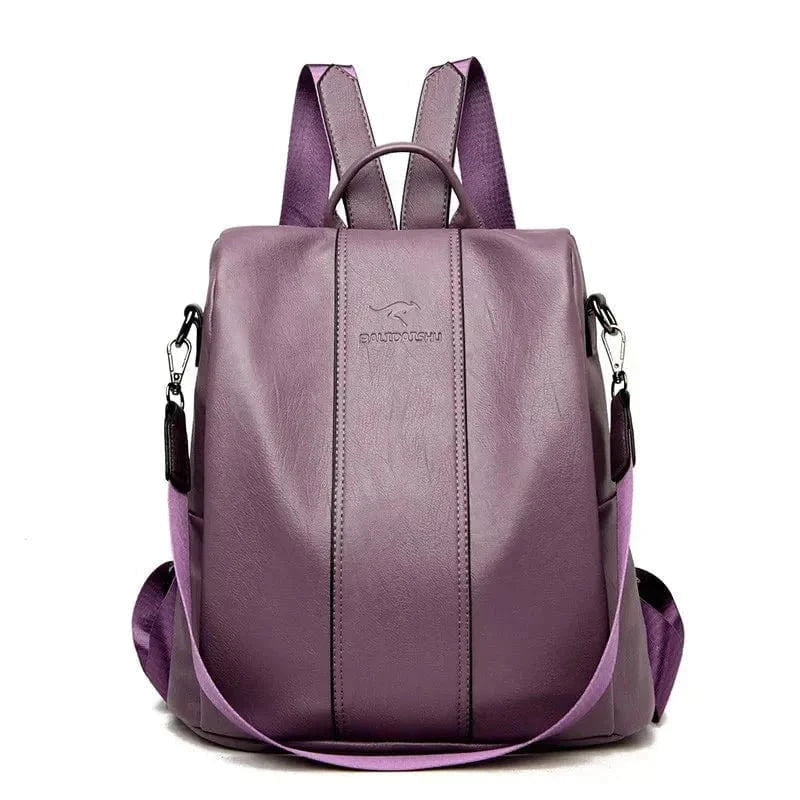 Mochila de couro PU durável e segura