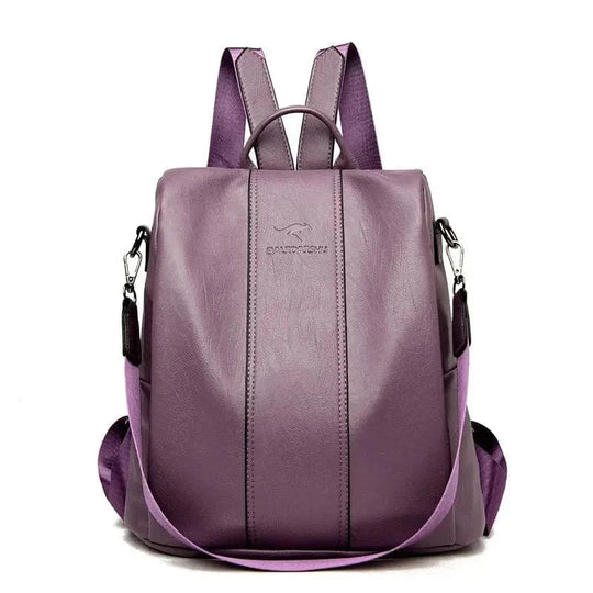Mochila de couro PU durável e segura