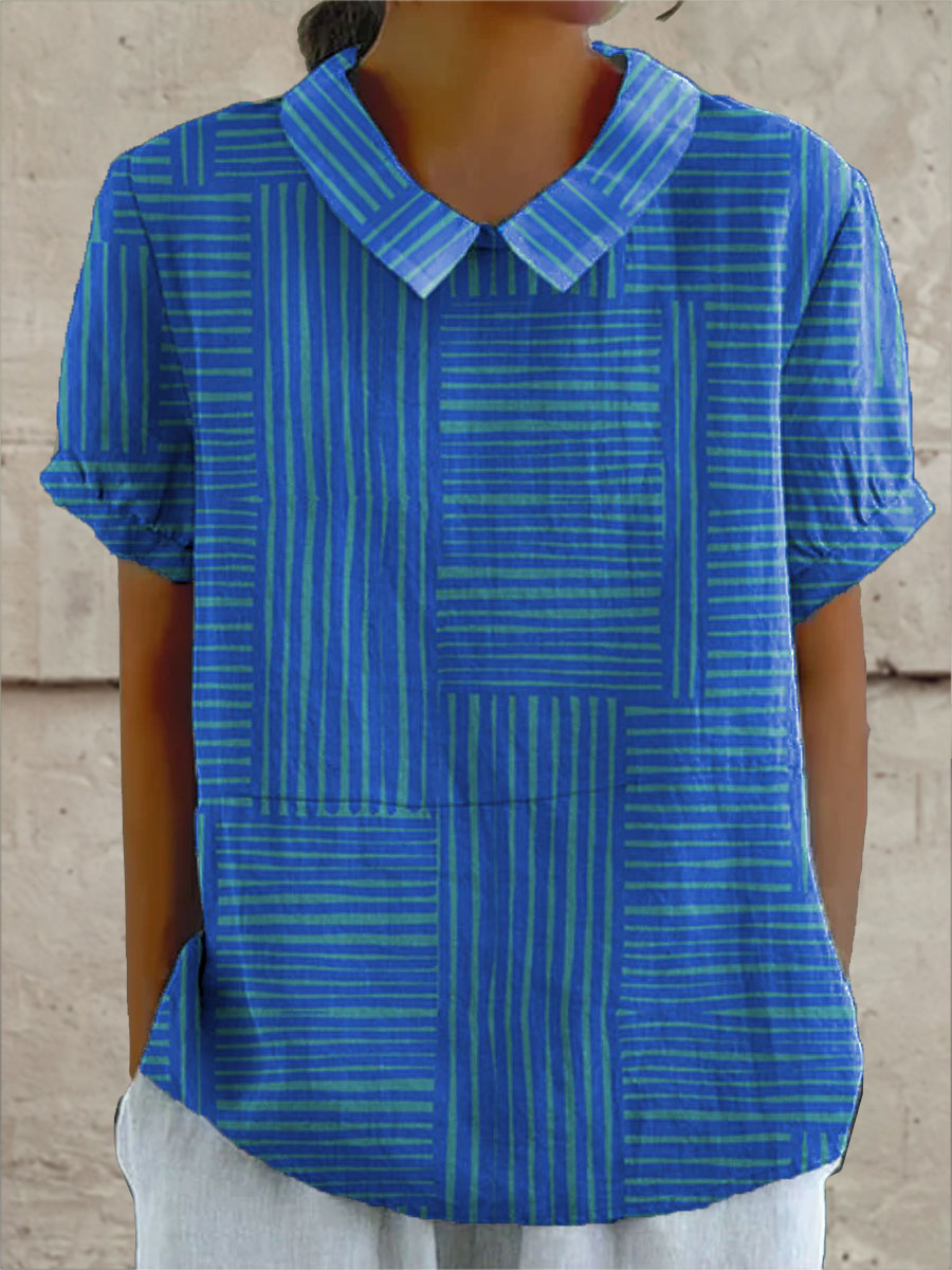 Maya | Camisa Geométrica Listrada