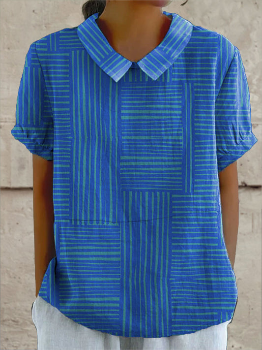 Maya | Camisa Geométrica Listrada