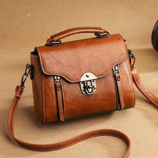 Zoe - Bolsa de Ombro de Couro Elegância Atemporal