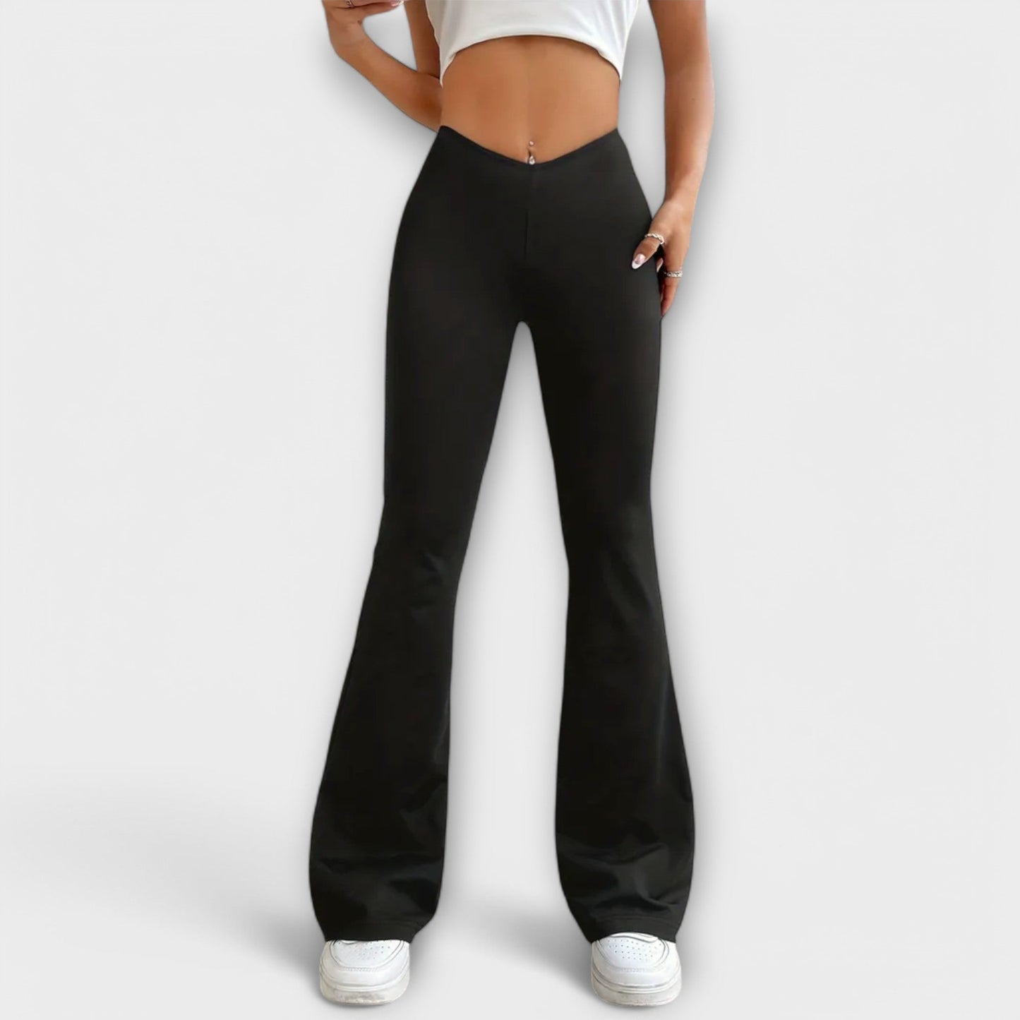 Serena - Calça larga com perna flare