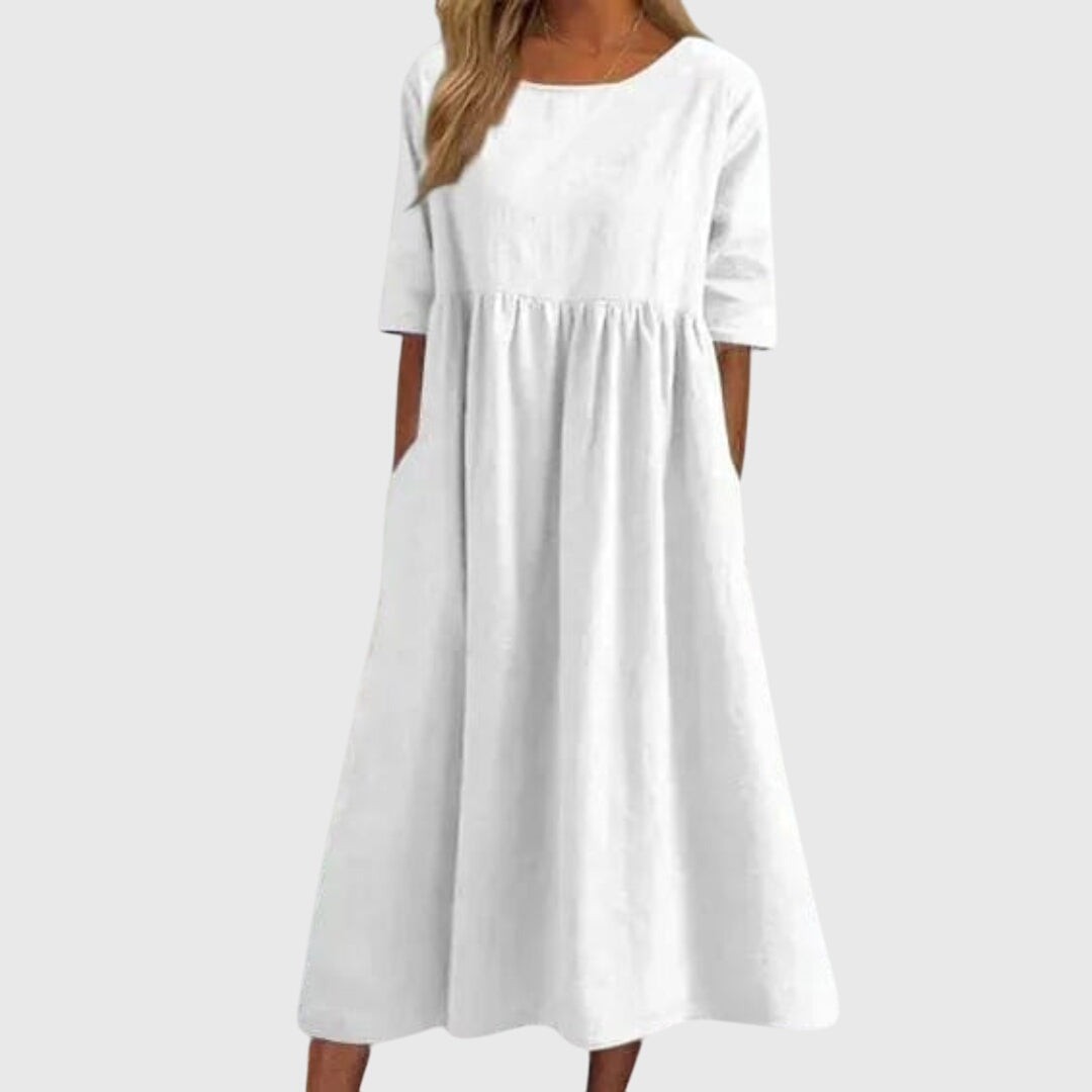 Haisley™ | Vestido Elegante de Manga Curta