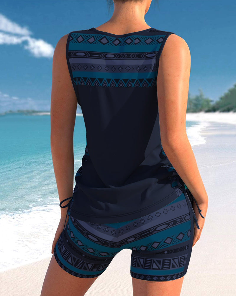 Sylvia | Tankini com Estampa Geométrica