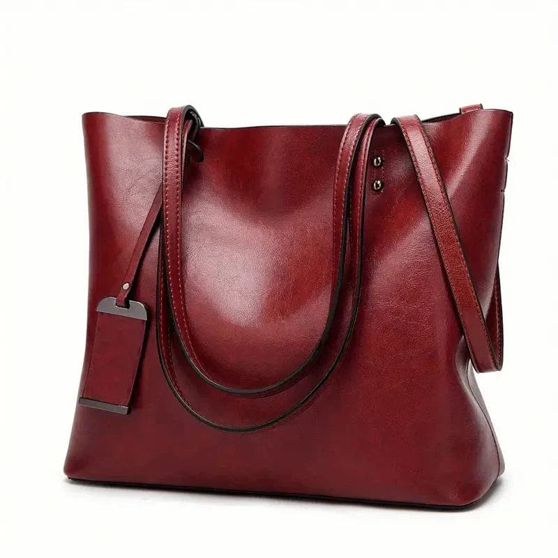 Bolsa de couro elegante e versátil