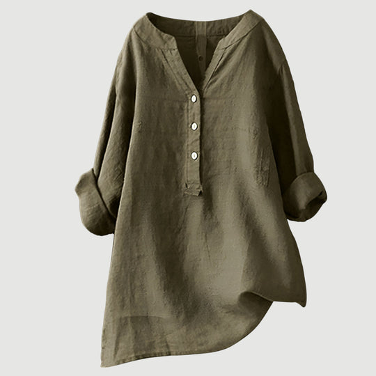 Freja™ – Camisa leve e confortável com botão