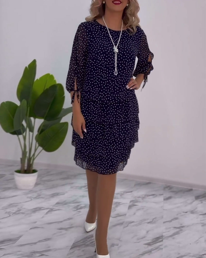 Tilly - Vestido Camponês de Poá
