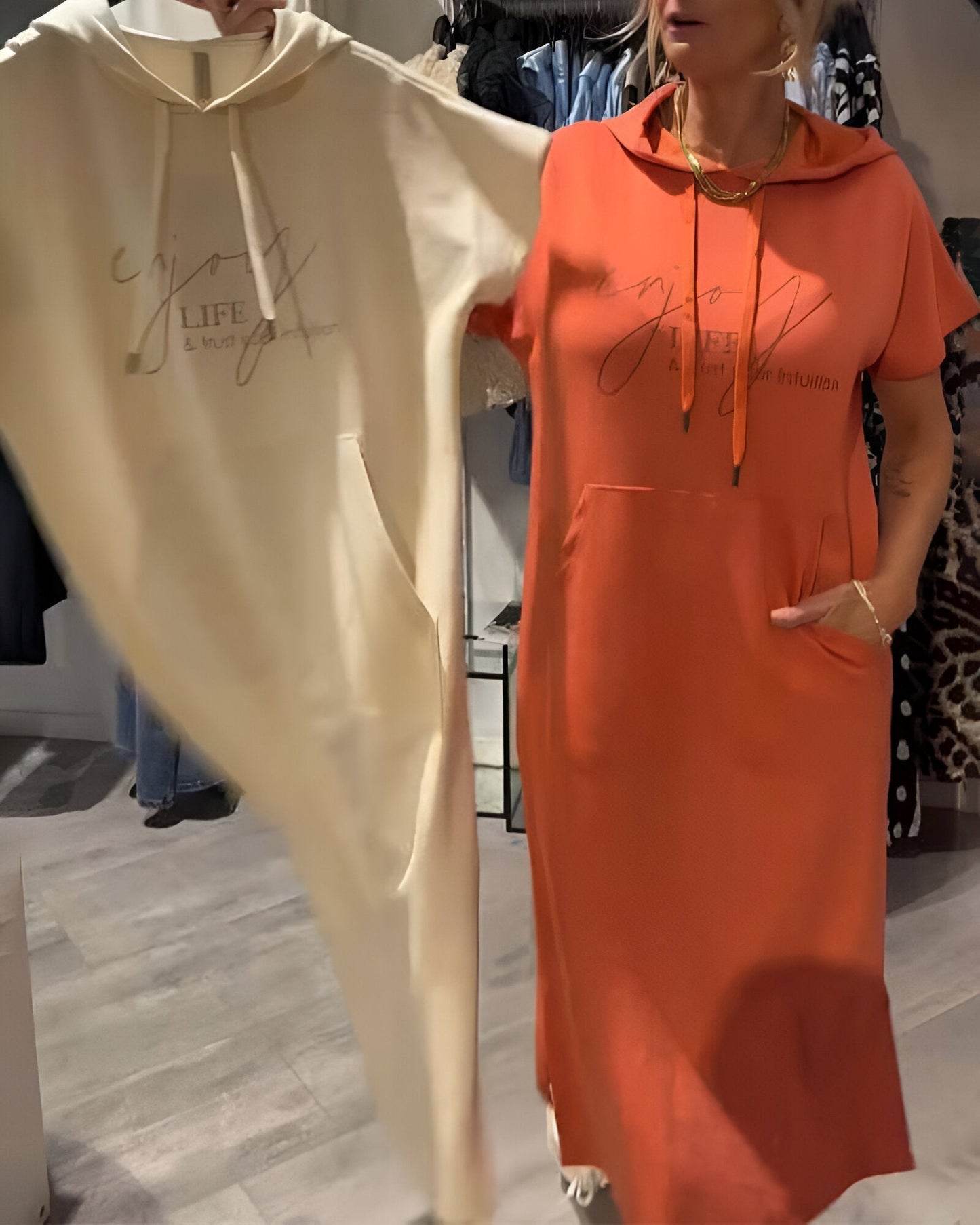 Bridget - Vestido Moletom Casual