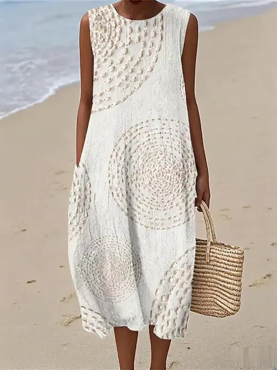 Oplena – Vestido Casual Sem Mangas