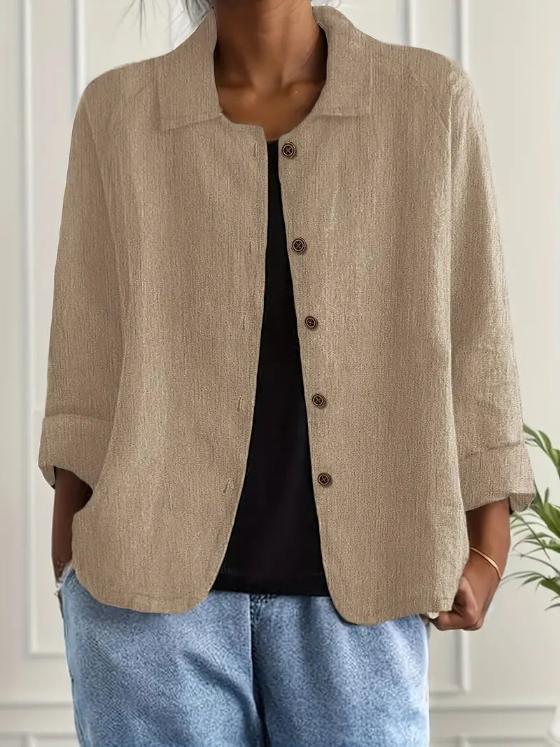 Korinda – Blusa clássica de manga longa