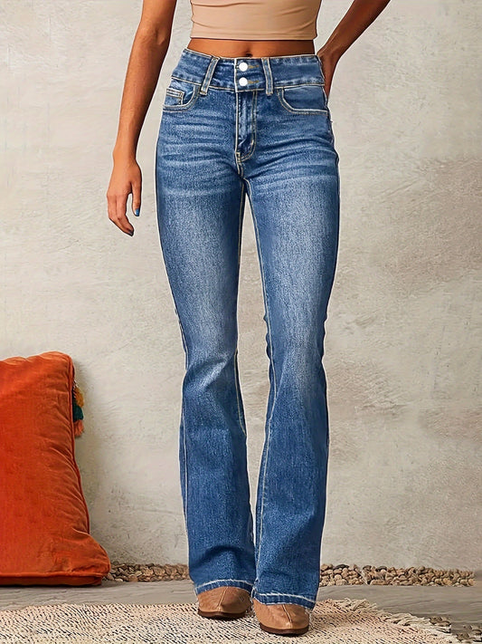 Andiara - Jeans de Cintura Alta Sflare