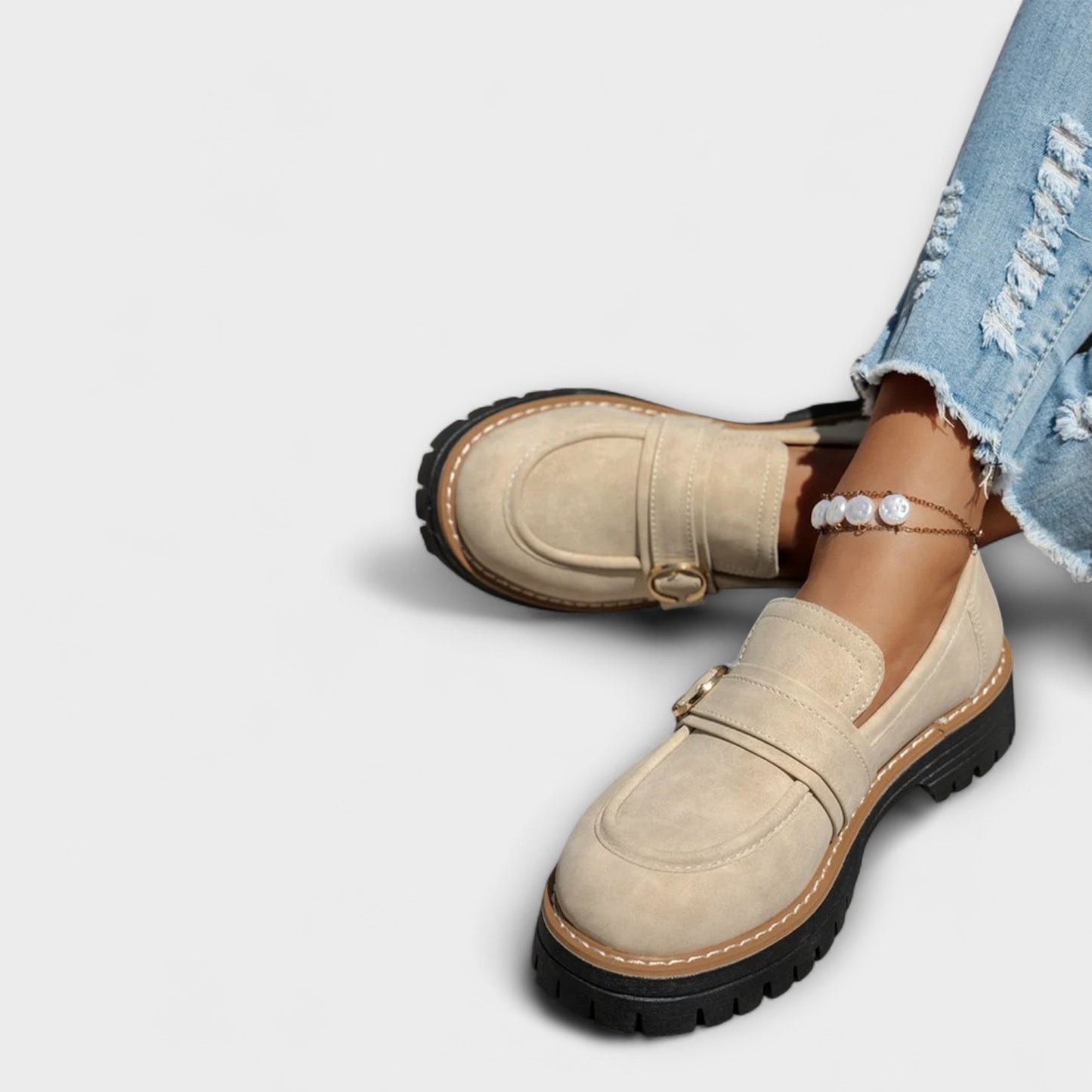 Lora – Mocassins casuais com bico redondo