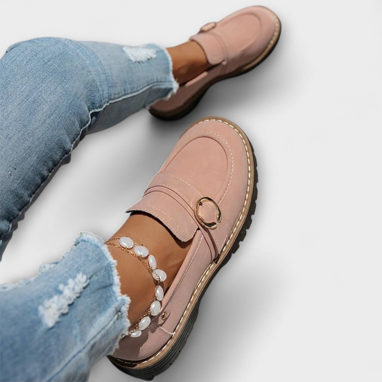 Lora – Mocassins casuais com bico redondo