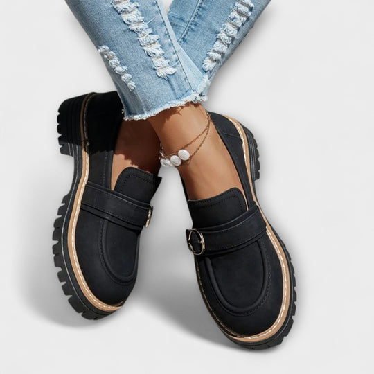 Lora – Mocassins casuais com bico redondo