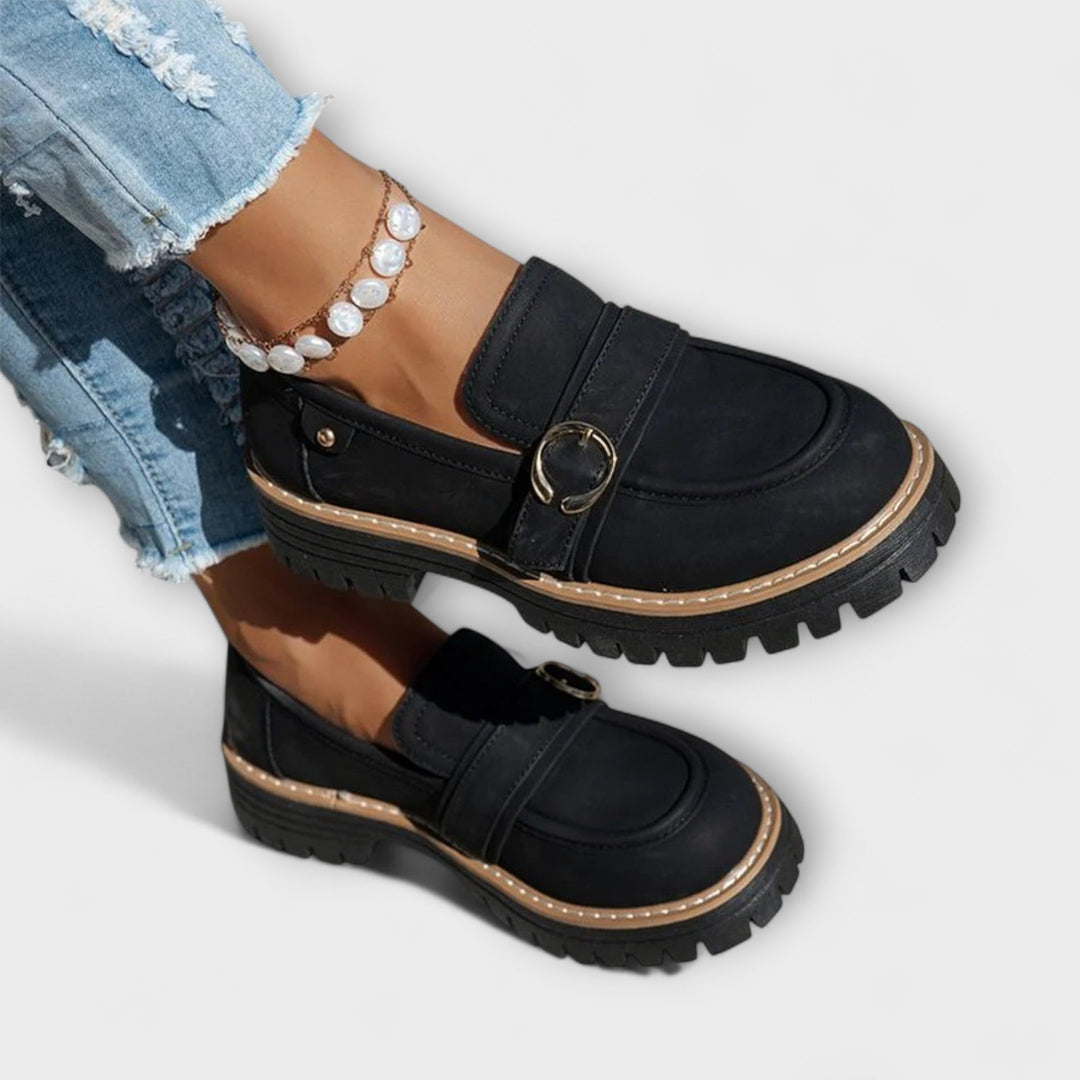 Lora – Mocassins casuais com bico redondo