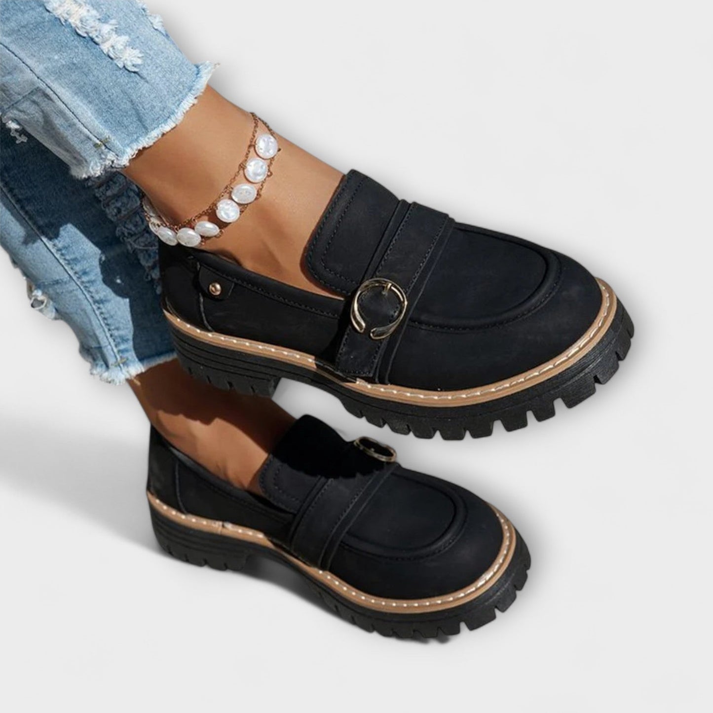 Lora – Mocassins casuais com bico redondo