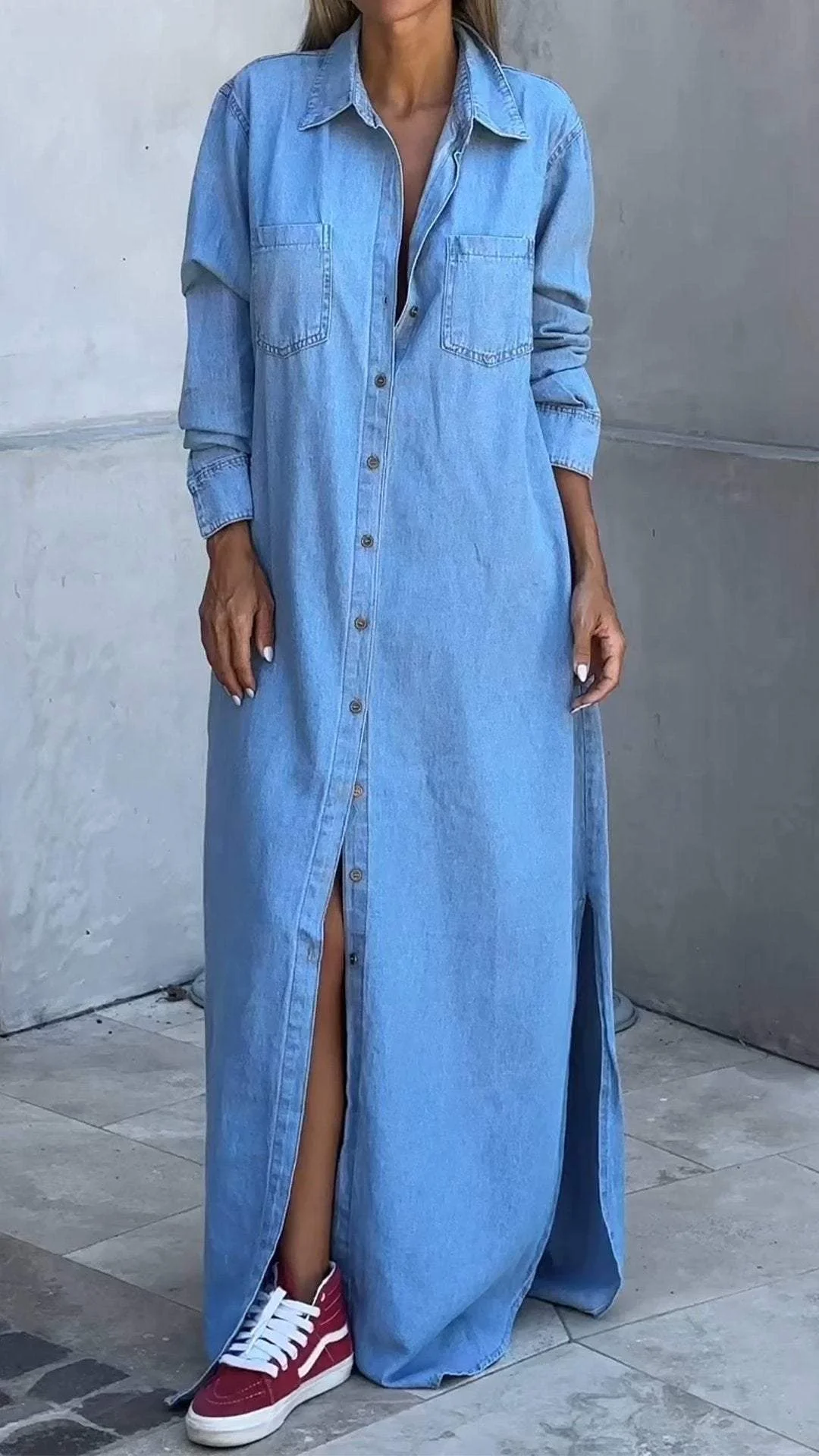 Delana - Vestido Casual com Botões