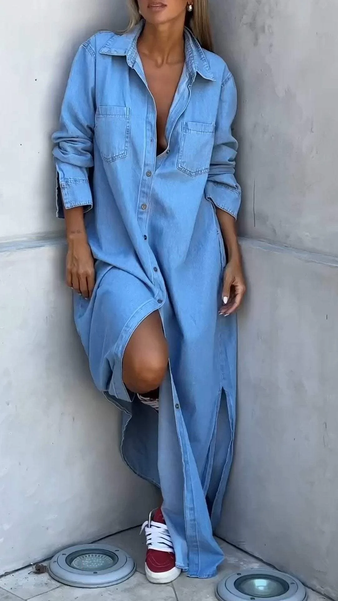 Delana - Vestido Casual com Botões