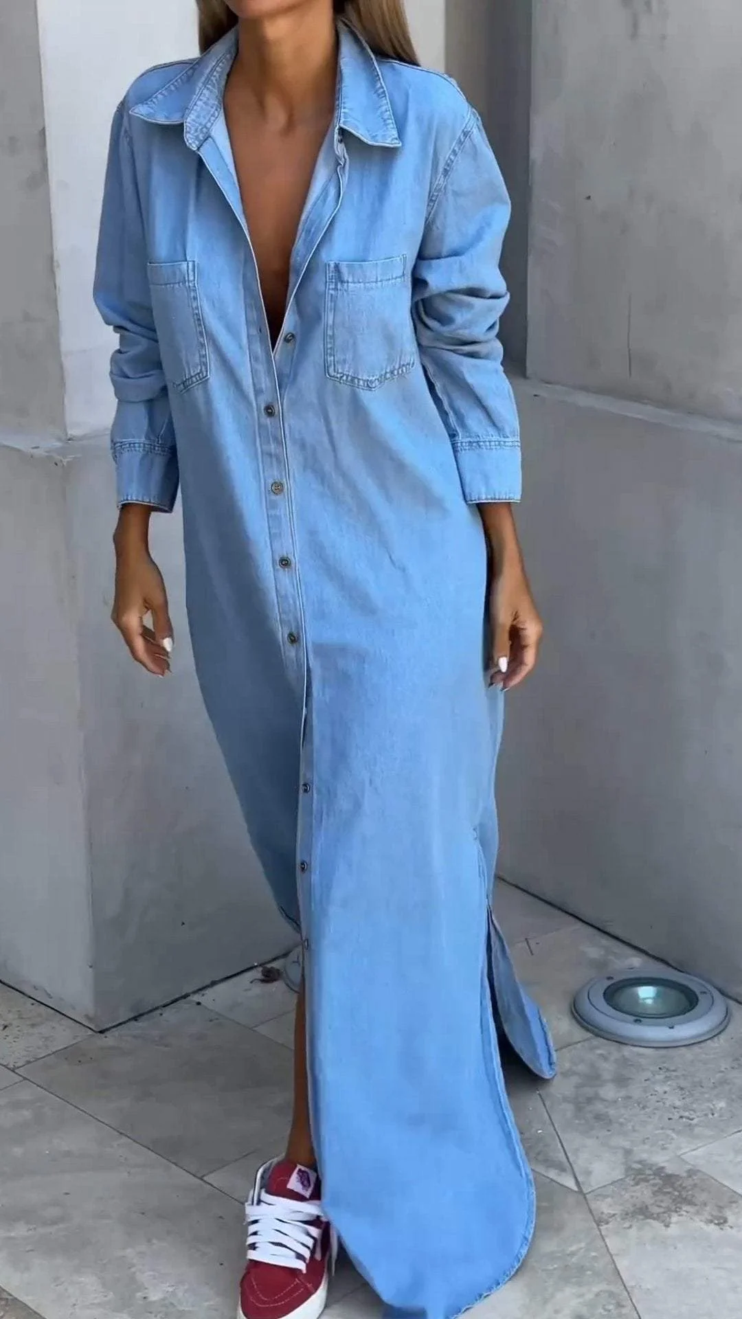 Delana - Vestido Casual com Botões