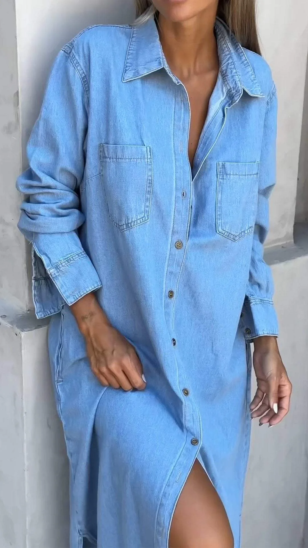 Delana - Vestido Casual com Botões