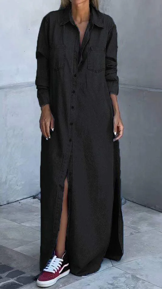 Delana - Vestido Casual com Botões