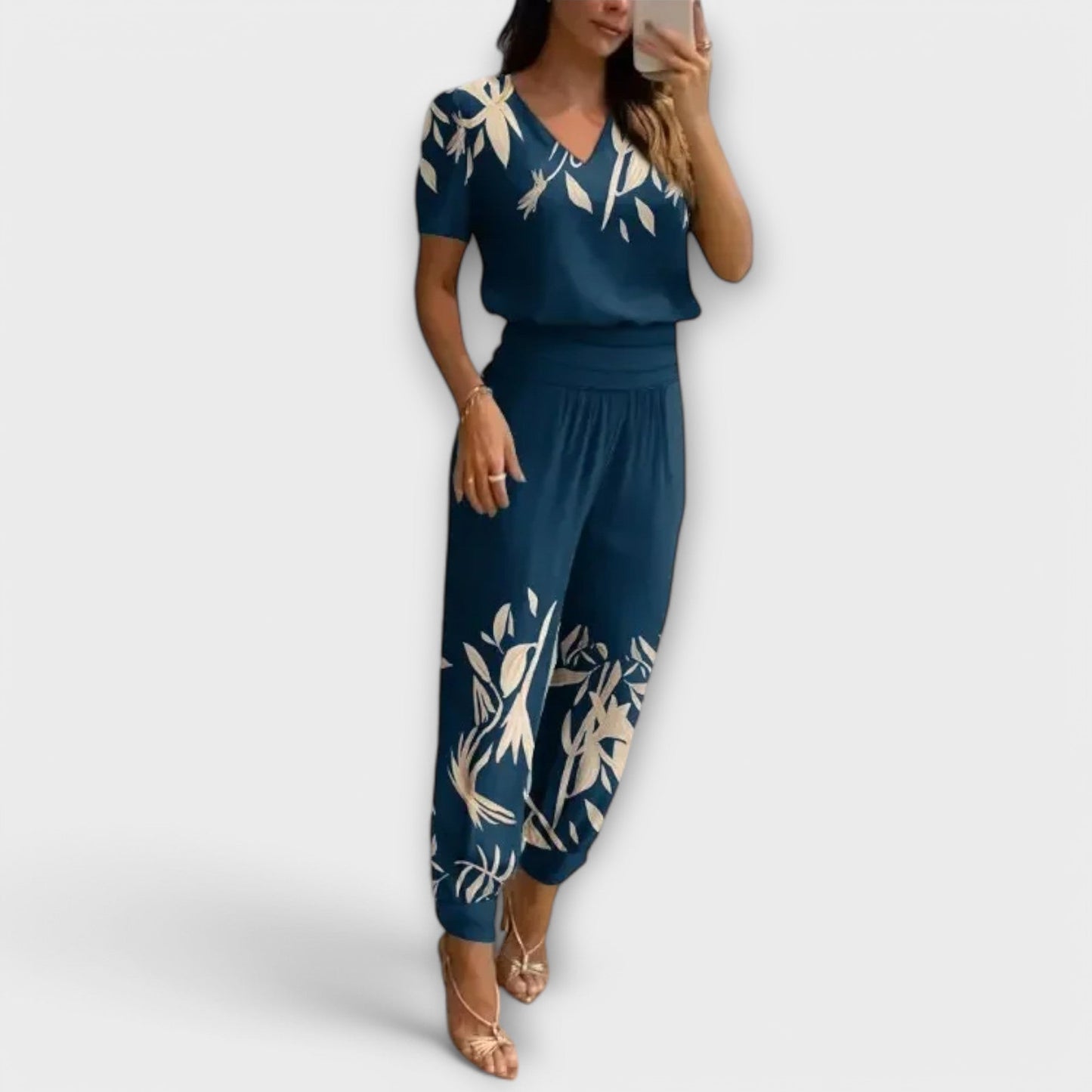 Irmelin – Conjunto Elegante com Blusa e Calça