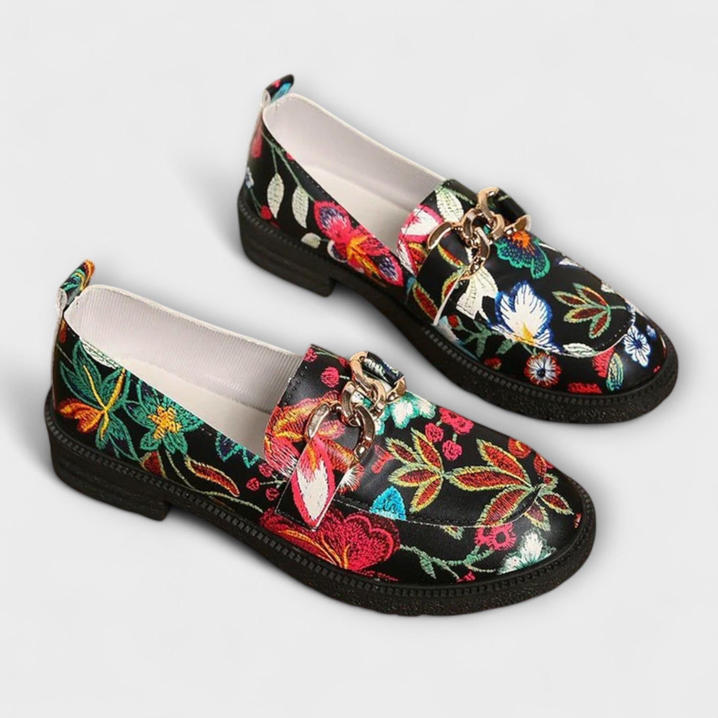 Orla – Mocassins coloridos com padrão floral