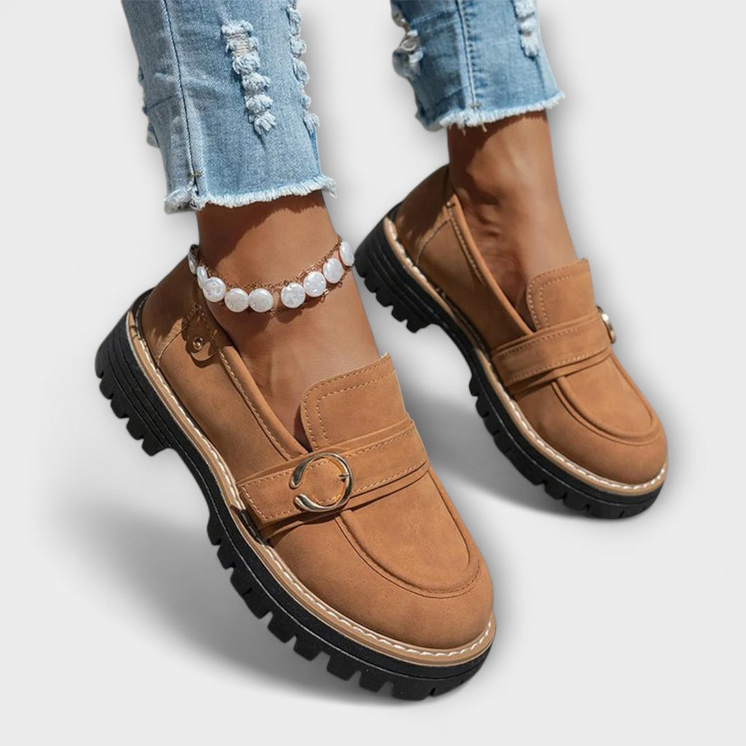 Lora – Mocassins casuais com bico redondo