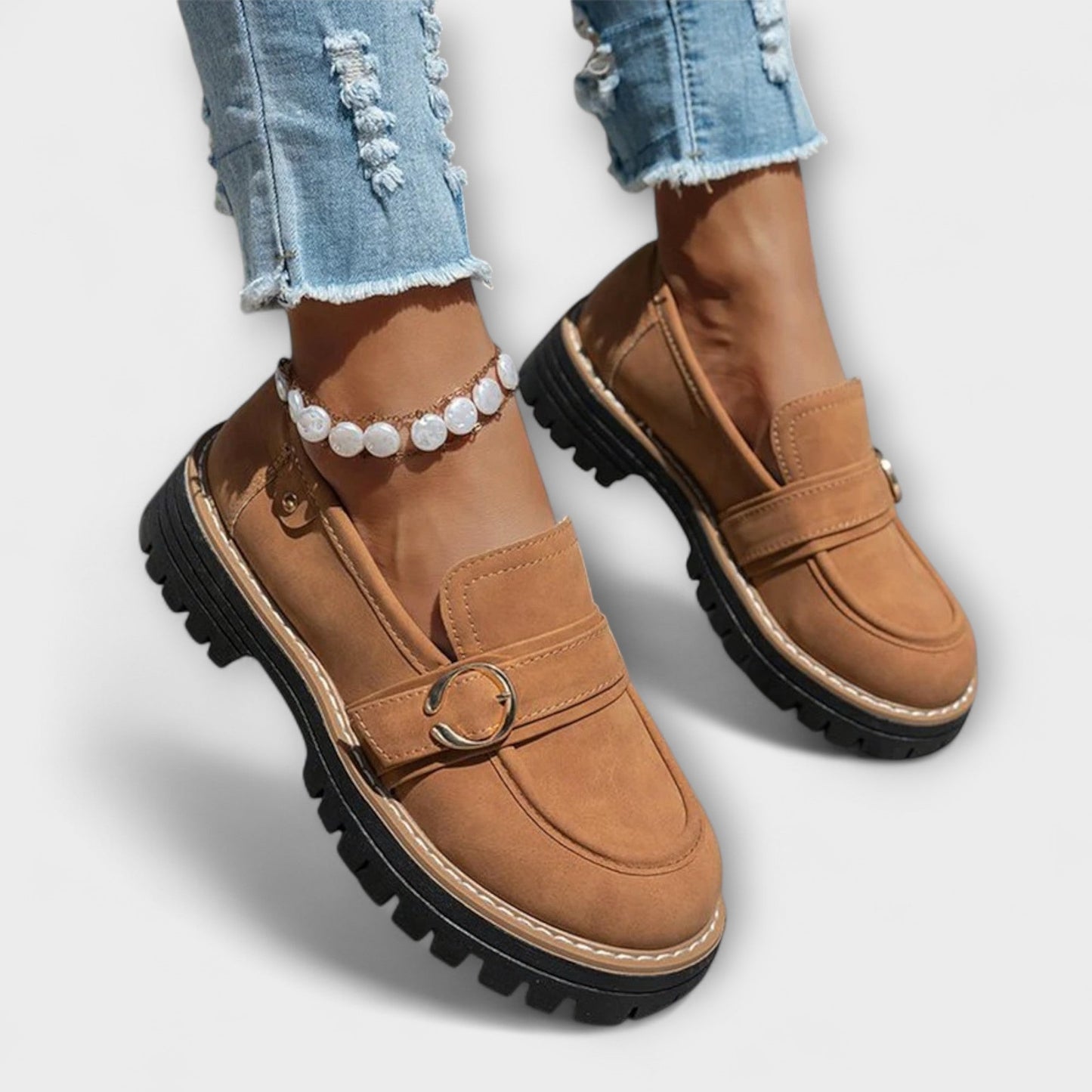 Lora – Mocassins casuais com bico redondo