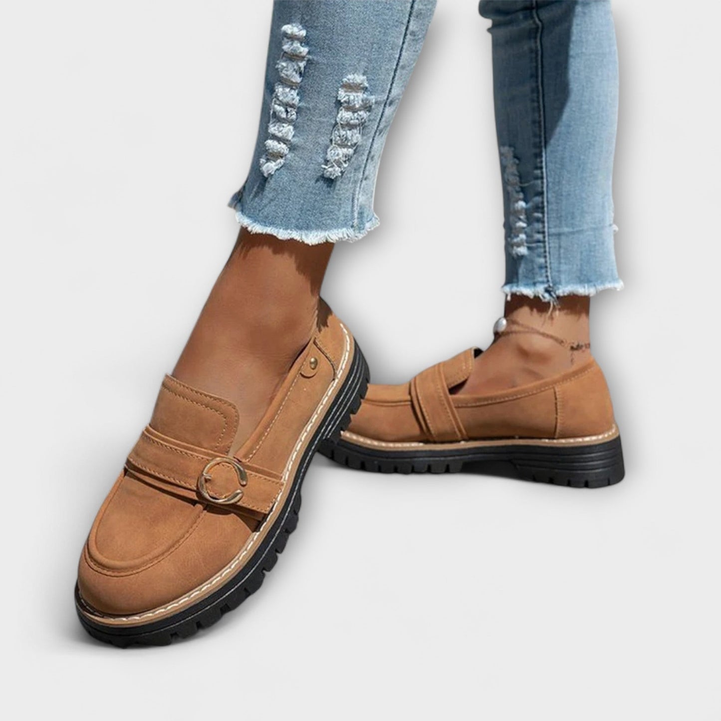 Lora – Mocassins casuais com bico redondo