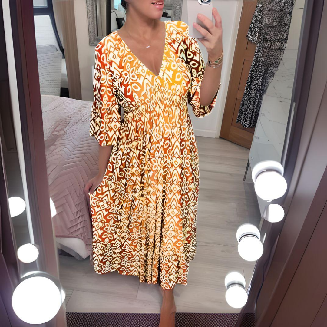 Lillia - Vestido Estampado Boho